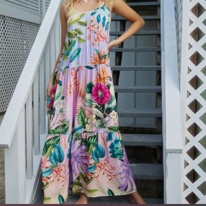 Mumu style Hawaiian print sun dress NWT